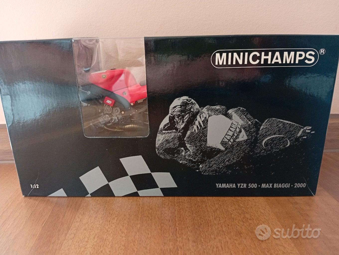 Minichamps 1/12 – Yamaha YZR 500 – Max Biaggi #4 – Moto GP 2000 – État Neuf