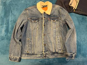 Levi’s giacca di jeans sherpa trucker