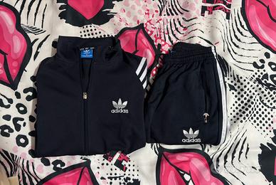 Completo tuta cerata blu notte Adidas S