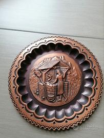 6 PIATTI IN RAME DA ARREDO VINTAGE