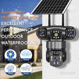 TELECAMERA DI SICUREZZA WIFI DA ESTERNO SOLARE