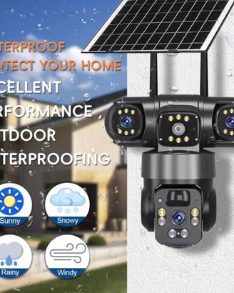 TELECAMERA DI SICUREZZA WIFI DA ESTERNO SOLARE