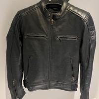 Giubbotto pelle moto  cafe racer