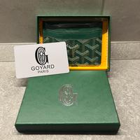 portacarte goyard in pelle verde