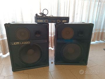 LEM LX220 + Procon 750 Casse + Amplificatore