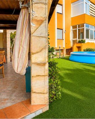 Quadrilocale con cortile vicino al Poetto