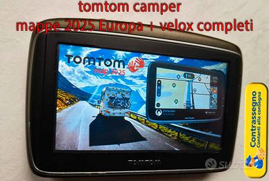 TOMTOM CAMPER GO mappe 2025 europa + velox