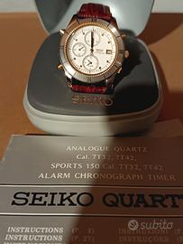 Seiko orologio quarzo chrono mai indossato 