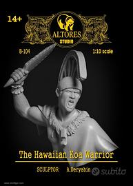 Hawaiian Koa Warrior Bust 1:10 Miniatura kit model