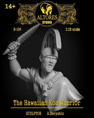 Hawaiian Koa Warrior Bust 1:10 Miniatura kit model