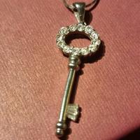 Girocollo con pendente chiave in argento 925