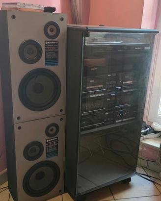 Impianto Stereo SANYO a Moduli Separati COMPLETO