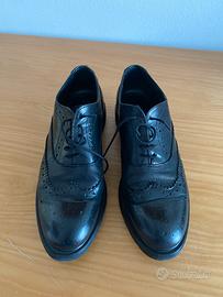Francesina donna pelle nera