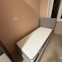 Letto singolo con materasso, mai usato