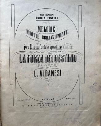 Album Spartiti Antichi 1847 - 1866 Napoli