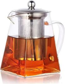 Teiera in Vetro Borosilicato con Infusore 900ml