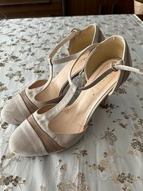 Decolletè donna tinta beige chiaro mis 39