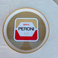 Vassoio rotondo Birra Peroni vintage.