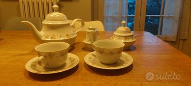 servizio da thè in porcellana bavarese
