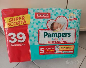 pacco pannolini Pampers baby dry mutandino tg 5
