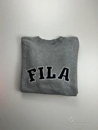 Felpa Fila Grigia Senza Cappuccio Taglia S
