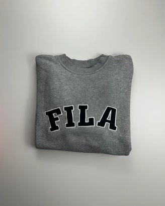 Felpa Fila Grigia Senza Cappuccio Taglia S
