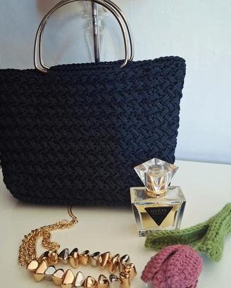 borsa fatta a mano,borsa uncinetto,pochette