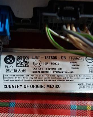 amplificatore ford kuga 