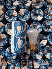 10 lampadine Philips fungo smerigliata 60 vintage