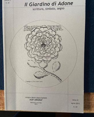 Rivista Grafologia Francese Giardino Adone n.22