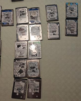 LOTTO 002 N. 20 HDD 2.5 PERFETTAMENTE FUNZIONANTI 