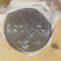 50 lire vulcano micro anno 1991 mai circolate