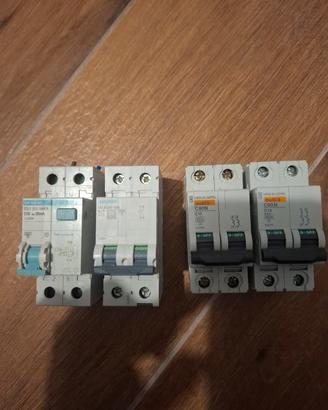 differenziale Siemens 16A, 3 magnetotermici 20/16/