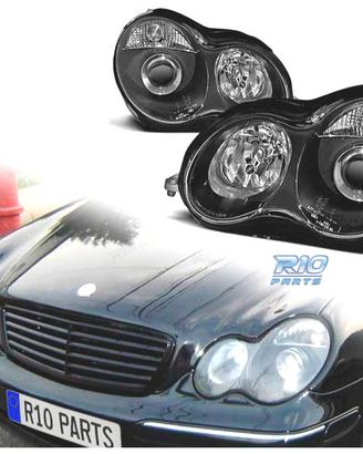 FARI PER MERCEDES CLASSE C W203 00-04 FONDO NERO