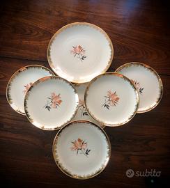 Servizio da dolce ceramica vintage