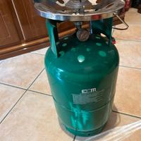 ECM Bombola GAS + fornello da campeggio 5kg