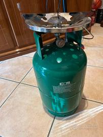 ECM Bombola GAS + fornello da campeggio 5kg