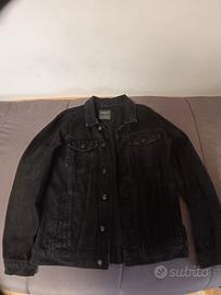 Giacca jeans nera