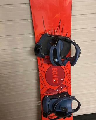 Snowboard 145 + attacchi + sacca