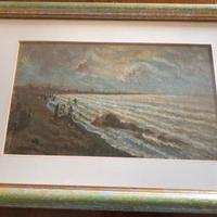 marina Marzocco olio su tavoletta Levy 14,5 x 24