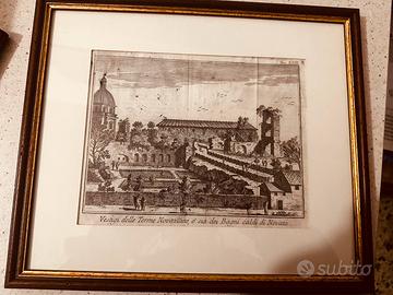 Stampa delle terme Novitiane al Viminale