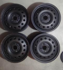 4 Cerchi in ferro 15" 6J x 15H2 ET 62.5