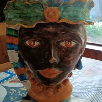 Testa di moro ceramica Caltagirone maestro Alessi