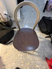 Sedie in alluminio e legno