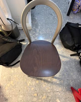 Sedie in alluminio e legno