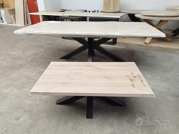 Piano top per tavolo in rovere massello