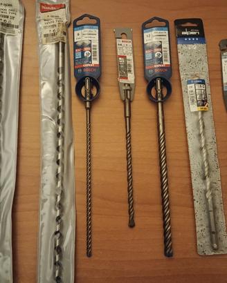 Punte da trapano SDS e NON per legno e cemento