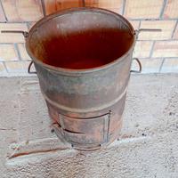 bollitore a legna rame