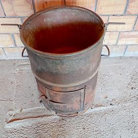 bollitore a legna rame