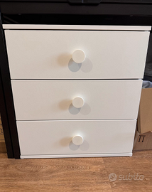 Cassettiera IKEA GODISHUS 3 cassetti bianca Usata